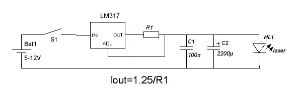 схема лазера из двд привода
