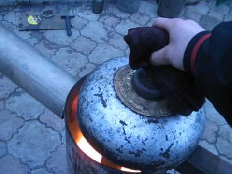 Печь бубафоня из газового баллона